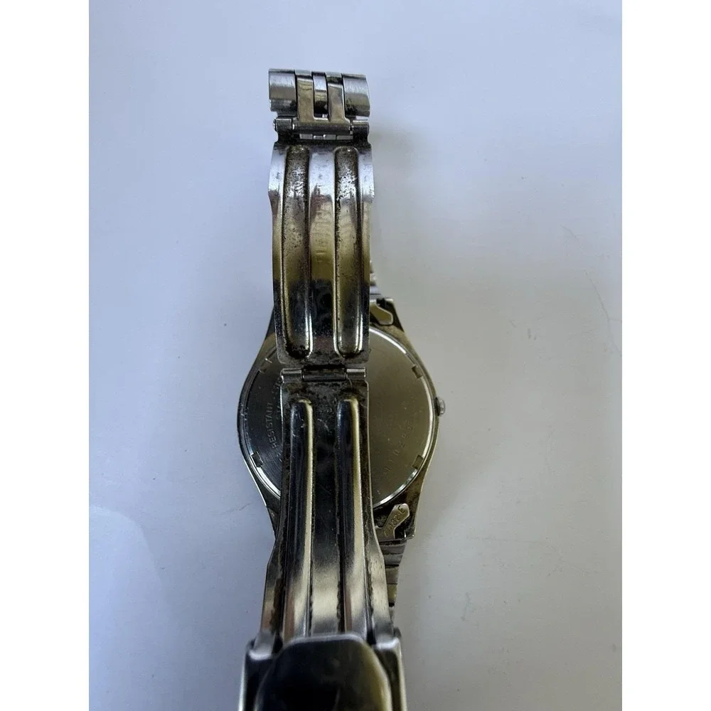 Seiko 7N43-8A30 Quartz Watch Men's Vintage 1990s Stainless Steel
